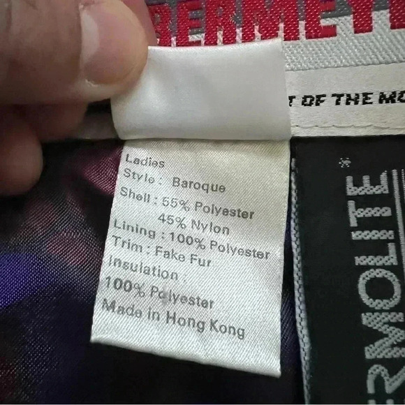 Obermeyer Vintage 90’s Thermolite Baroque Insulated Ski Jacket Coat Belted Sz 8 - Picture 12 of 16